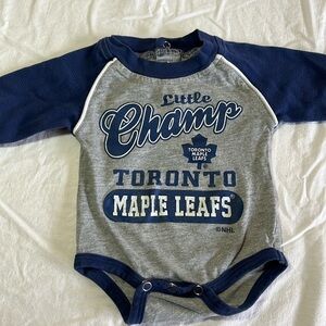 0-3M Toronto Maple Leafs diaper shirt